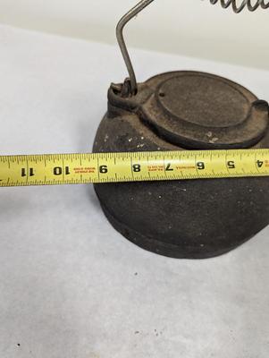Antique Cast Iron Water Tea Pot Kettle