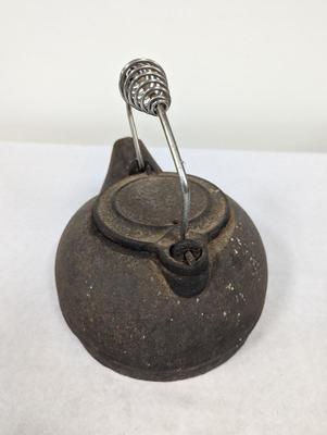 Antique Cast Iron Water Tea Pot Kettle