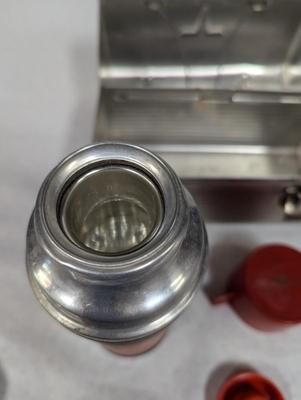 Vintage Aluminum Victory Lunchbox With Aladdin Economy Thermos