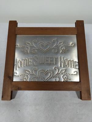 Primitive Punched Home Sweet Home Sign