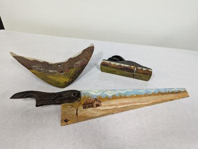 Vintage Hand Painted Tools Signed