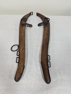 Primitive Wooden Iron Horse Hames Collar