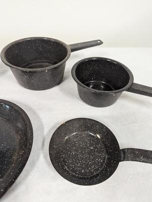 Black Enamelware Pots & Pans
