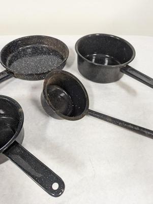 Black Enamelware Pots & Pans