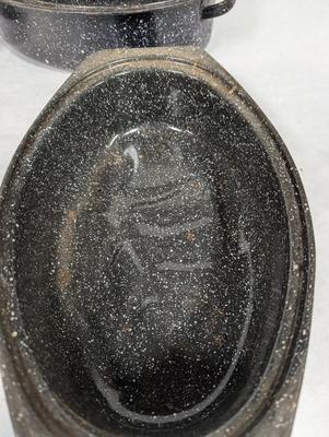 Black Enamelware Roasters