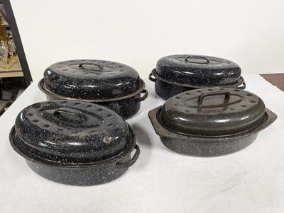 Black Enamelware Roasters
