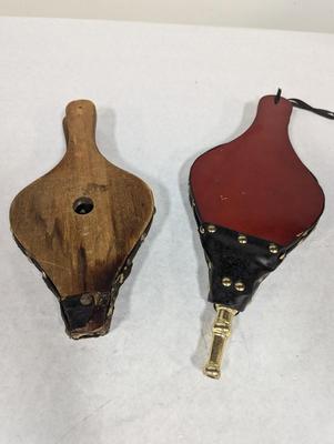 Wood & Leather Fireplace Bellows