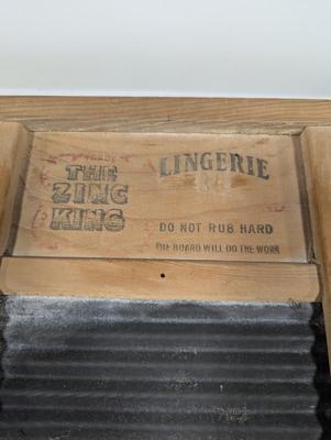 The Zing King Advertising Washboard