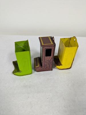 Vintage Metal Wall Match Holders
