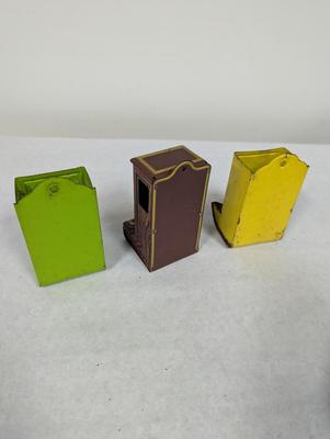 Vintage Metal Wall Match Holders