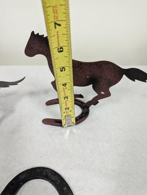 Cast Iron Horseshoes & Metal Horse Wall Decor