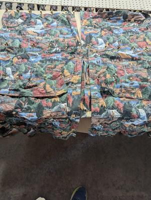 Lakeside Cabin Kitchen Curtains