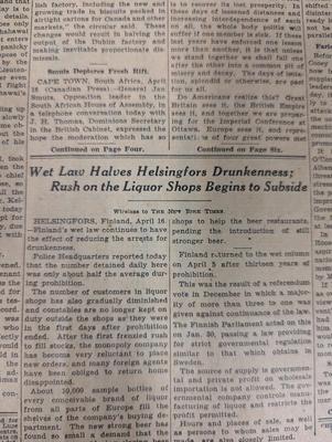 1932 New York Times Paper With COA