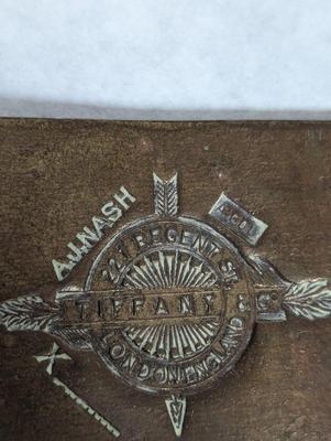 Vintage Tiffany & Co England AJ Nash Western Belt Buckle & Belt