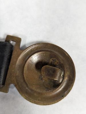 Vintage Brass Buckle Bird With Olive Branch With Belt