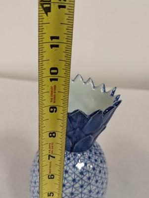 Blue & White Pineapple Vase