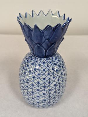 Blue & White Pineapple Vase
