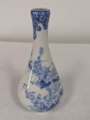 Blue & White Floral Vase