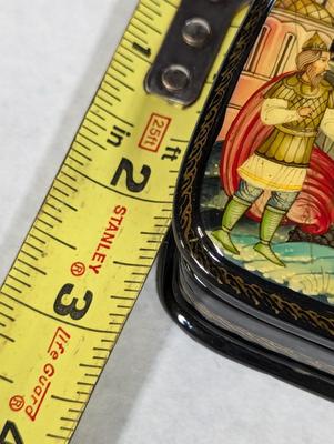 Russian Black Lacquer Box