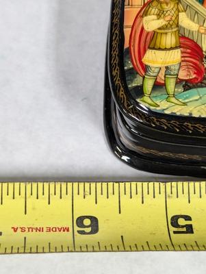 Russian Black Lacquer Box