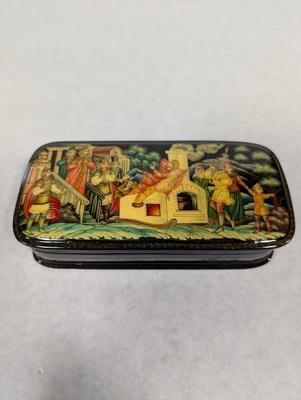 Russian Black Lacquer Box