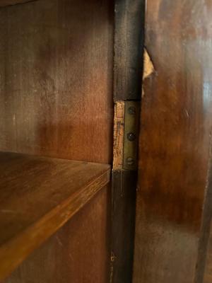 Antique Wood Inlaid Cabinet (see description)