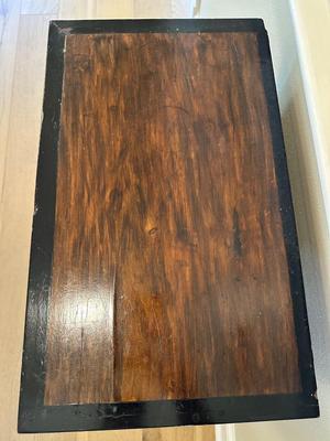 Antique Wood Inlaid Cabinet (see description)