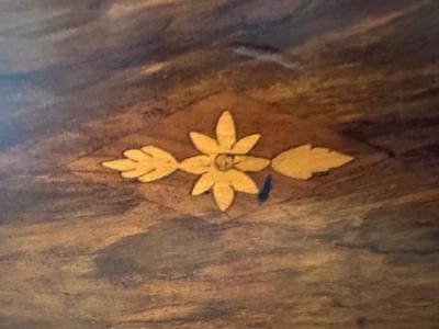 Antique Wood Inlaid Cabinet (see description)