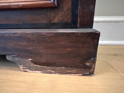 Antique Wood Inlaid Cabinet (see description)