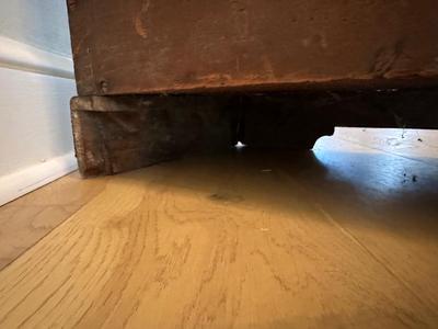 Antique Wood Inlaid Cabinet (see description)