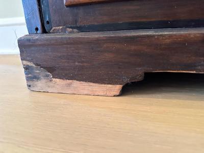 Antique Wood Inlaid Cabinet (see description)