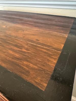 Antique Wood Inlaid Cabinet (see description)