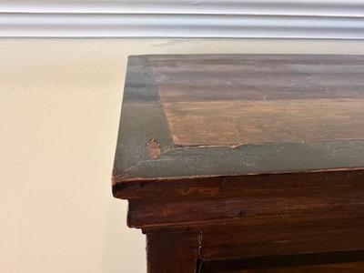 Antique Wood Inlaid Cabinet (see description)