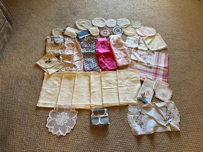 HANDMADE DOILIES, FLOUR SACK TOWELS, APRONS AND MORE