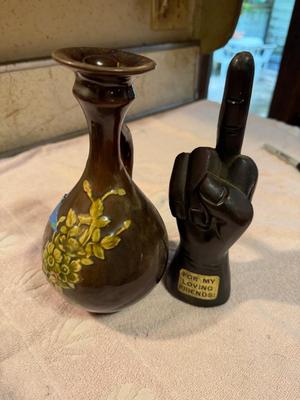 Lot 76 - Pottery Vase and Souvenir Item