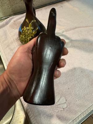Lot 76 - Pottery Vase and Souvenir Item