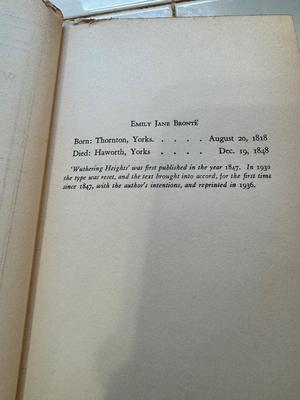 Lot 72 - Wuthering Heights SECOND PRINTING