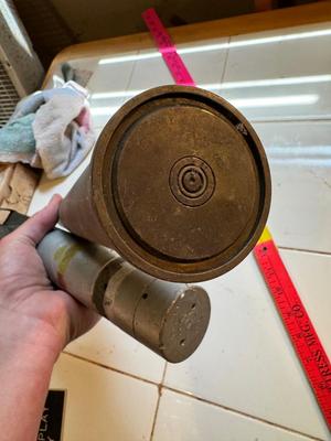 Lot 69 - Mortar Shell & Small Bomb Casing; Inert