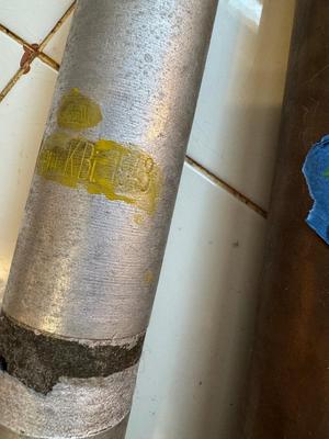 Lot 69 - Mortar Shell & Small Bomb Casing; Inert