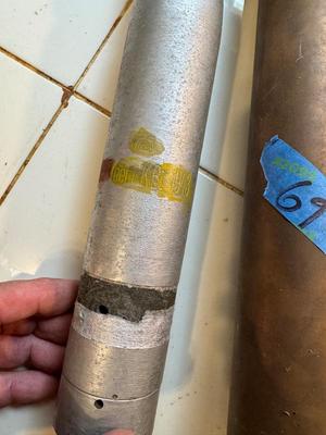 Lot 69 - Mortar Shell & Small Bomb Casing; Inert