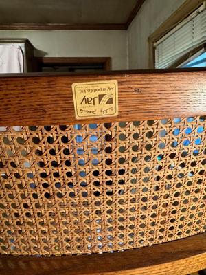 MCM Cane Back and Seat Chair