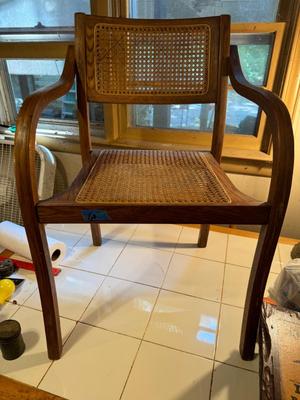 MCM Cane Back and Seat Chair