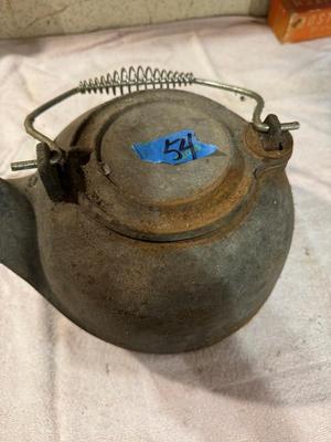 Vintage Cast Iron Teapot