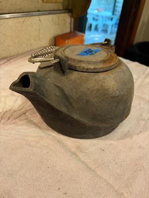 Vintage Cast Iron Teapot