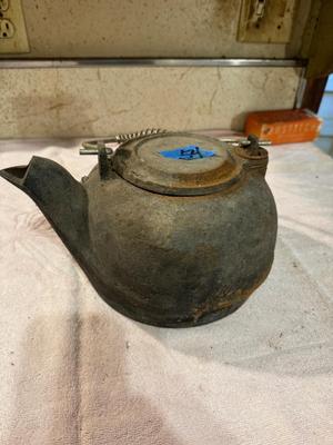 Vintage Cast Iron Teapot