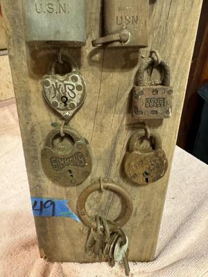 Antique Locks Collection with Keys