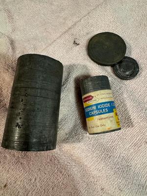 Vintage Sodium Iodine Lead Capsule
