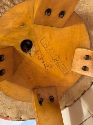 Vintage Tufted Stool