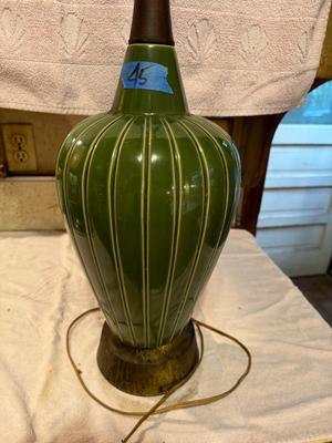 Vintage Green MCM Lamp