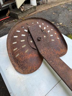 Vintage Rustic Metal Tractor Seat